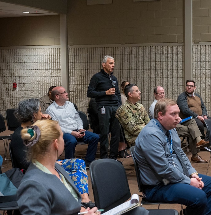 Senior civilian leaders at the Air Force Materiel Command learn more about the command’s missions and engage in person with the dispersed workforce.