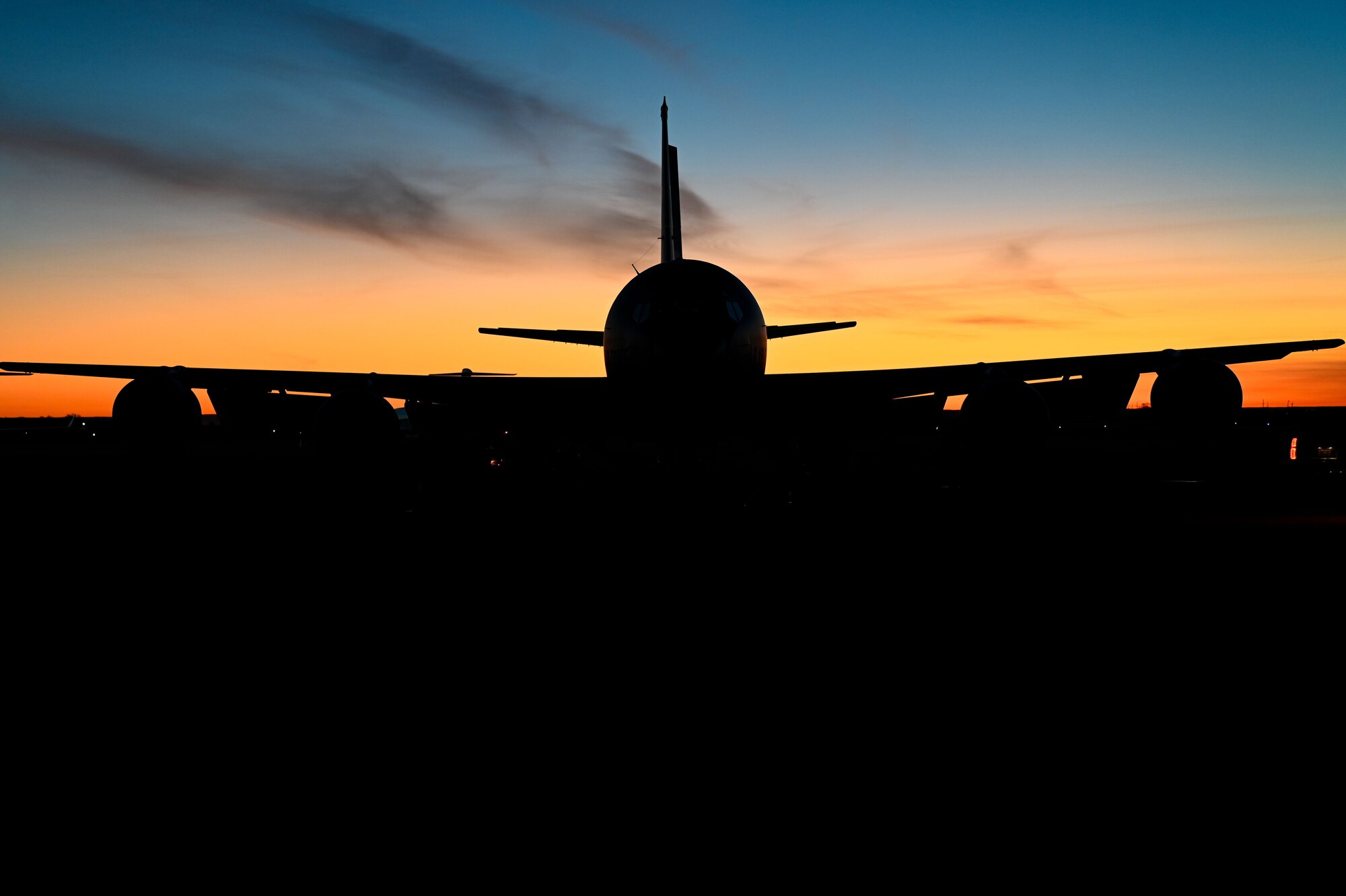 A U.S. Air Force KC-135 Stratotanker prepares for take-off after an aircrew endurance mission at Roswell, New Mexico, Feb. 17, 2023. The 92nd Air Refueling Wing deployed personnel and KC-135 Stratotankers, to execute a Phase 2 Lead Wing exercise in preparation to be lead tanker wing at Air Mobility Command’s capstone exercise, Mobility Guardian 2023. (U.S. Air Force photo by Airman 1st Class Haiden Morris)