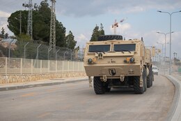 U.S. Army sustainers conduct convoy operations in Israel during Juniper Falcon 2023, Feb. 13, 2023. JF23 is a bilateral exercise designed to improve the cooperative defense of Israel between the U.S. and the Israeli Defense Forces.