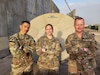 The JTF MED 374 S6 section (left the right) Capt. Bee Vengthisane, Sgt. Amanda Kuchinski , and Spc. Zachary Mariani.
