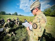 Officer Candidates run through Warrior Tasks while being evaluated.