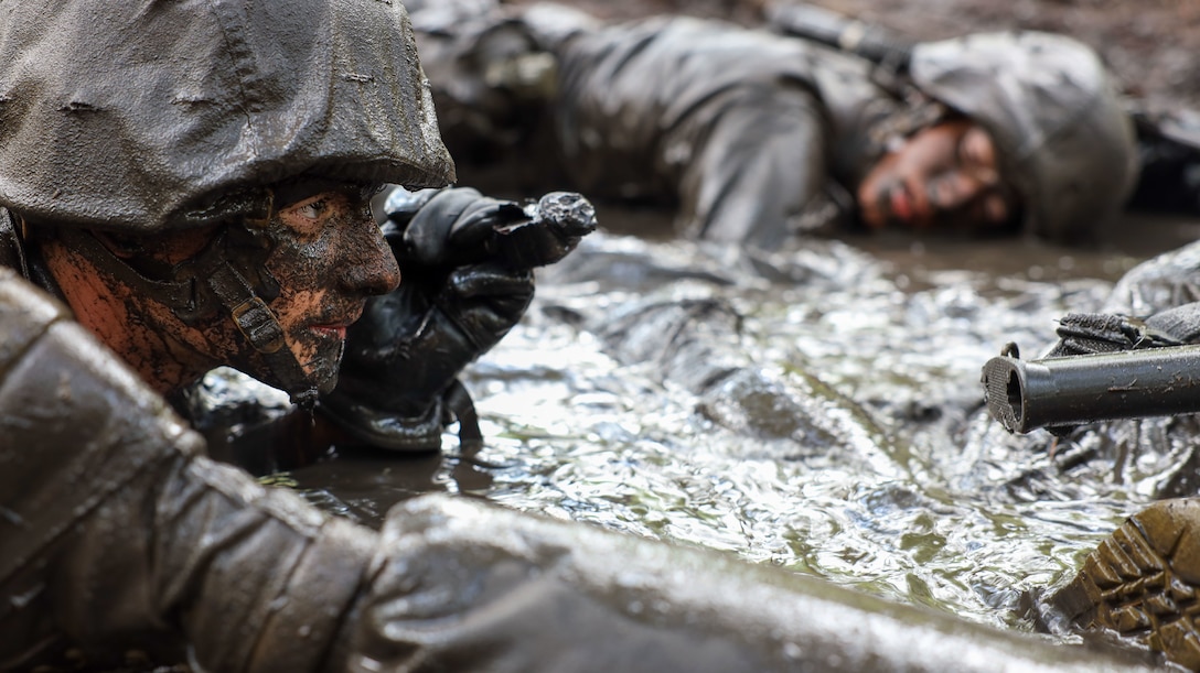 Recruits with Golf Company, 2nd Recruit Training Battalion, tackle the Crucible aboard Marine Corps Recruit Depot Parris Island, S.C., July 28, 2022. 
The Crucible is the 54-hour culminating event for all recruits before the Eagle, Globe and Anchor Ceremony. This serves as their final test on the skills and resiliency they have acquired over their time in recruit training.
(U.S. Marine Corps photo by Lance Cpl. Dakota Dodd).