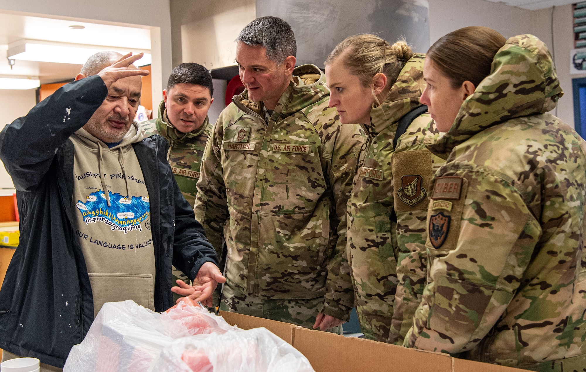 Alaskan NORAD Region, Alaskan Command and Eleventh Air Force visit Point Barrow Long Range Radar Site.