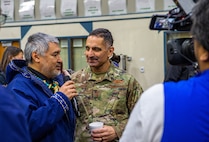 Alaskan NORAD Region, Alaskan Command and Eleventh Air Force visit Point Barrow Long Range Radar Site.