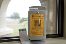 Grey box on windowsill