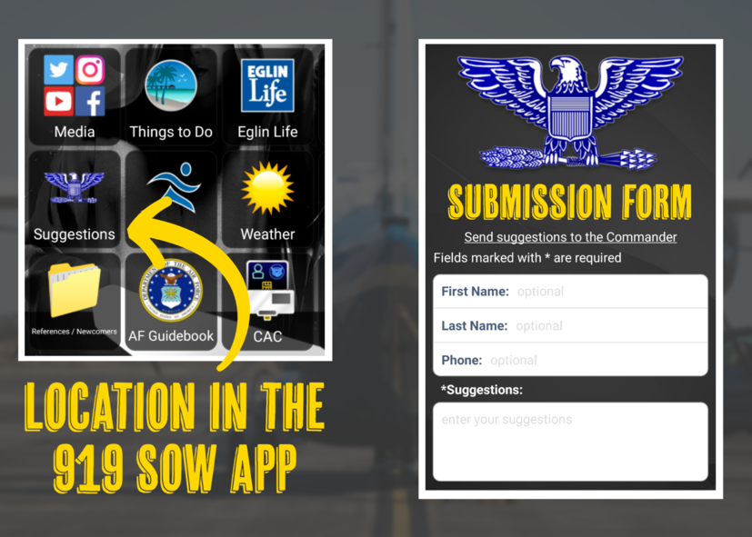 Graphic depicting 919 SOW app