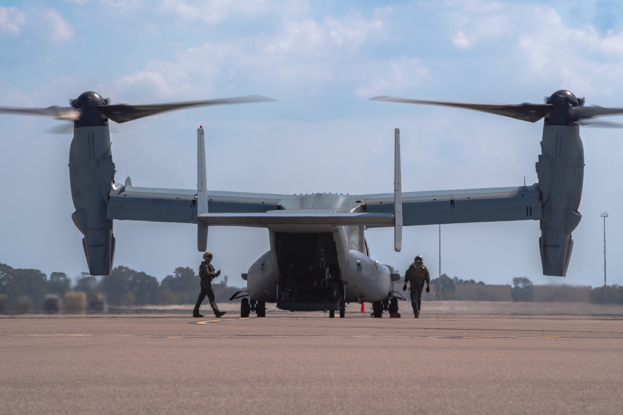 The MV-22's mission for the U.S. Marine Corps is the transportation of troops, equipment and supplies from ships and land bases for combat assault and assault support.