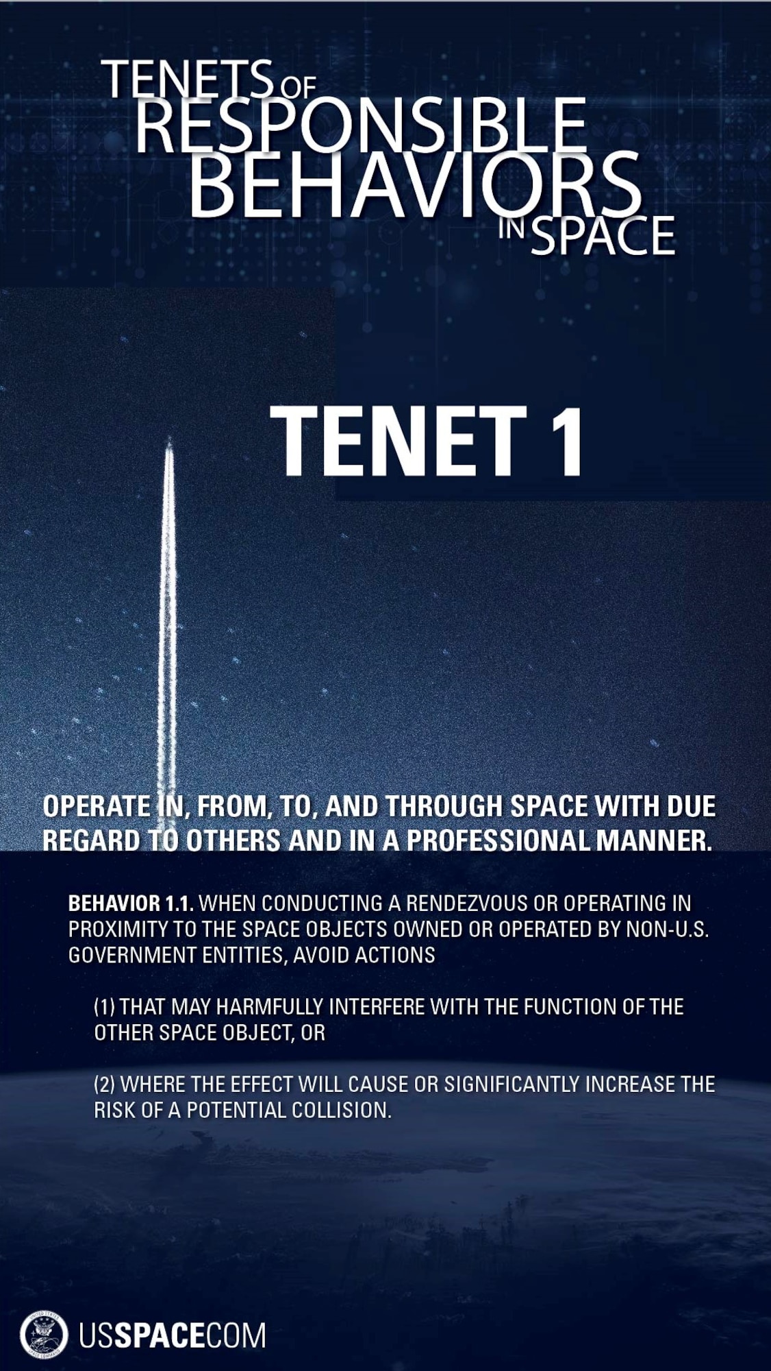 Tenets of Responsible Behaviors in Space