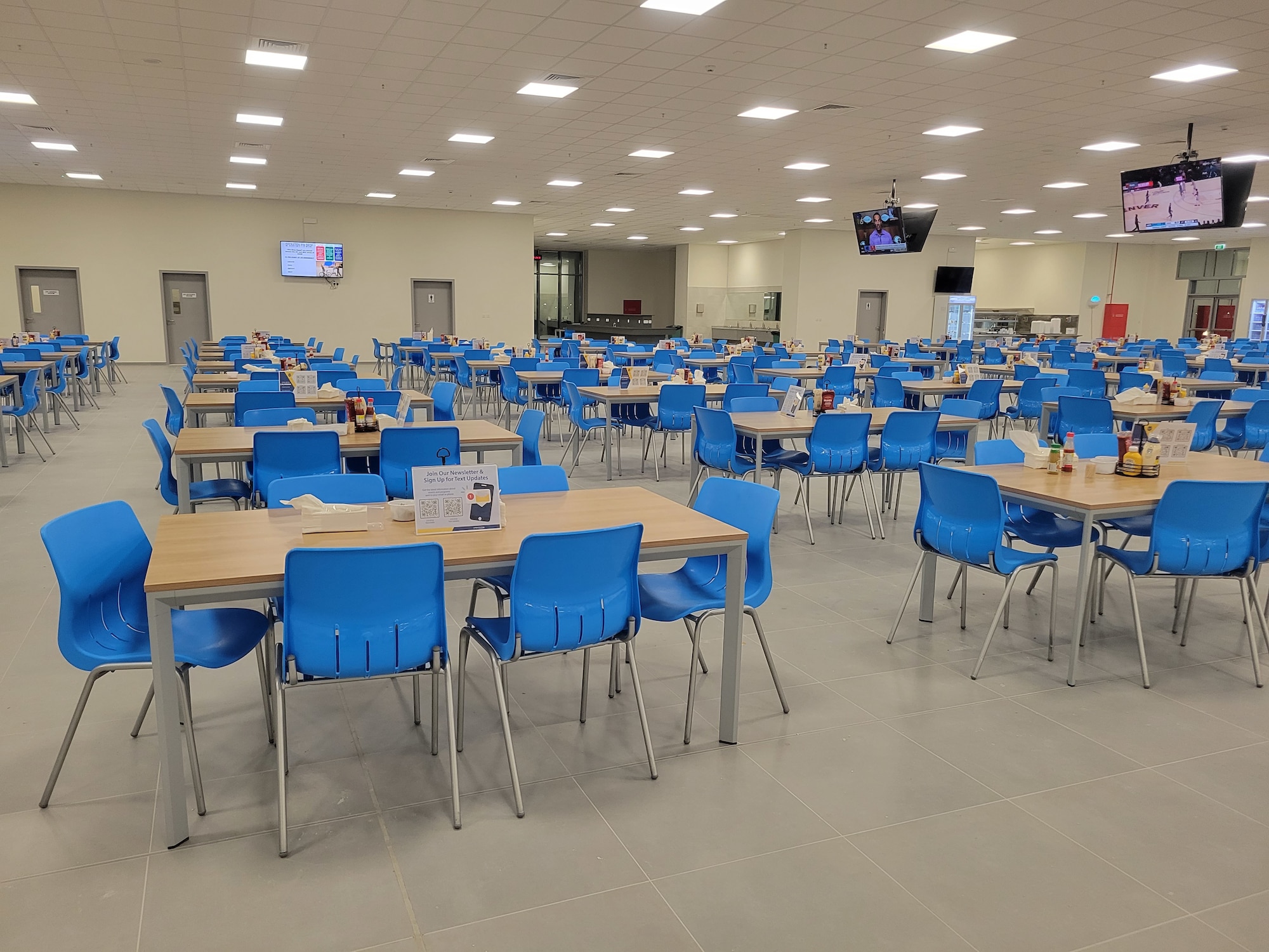 The Pearl dining facility is prepared for a grand opening.
