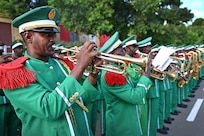 Cutlass Express 2023 kicked off with an opening ceremony in Djibouti, on Mar. 5, 2023. Cutlass Express 2023, conducted by U.S. Naval Forces Africa (NAVAF) and sponsored by U.S. Africa Command (AFRICOM) is designed to assess and improve combined maritime law enforcement techniques, promote safety and security in the Western Indian Ocean, and increase interoperability between participating nations. U.S. Sixth Fleet, headquartered in Naples, Italy, conducts the full spectrum of joint and naval operations, often in concert with allied and interagency partners, in order to advance U.S. national interests and security and stability in Europe and Africa.  (U.S. Air National Guard photo by Senior Master Sgt. Daniel Farrell)