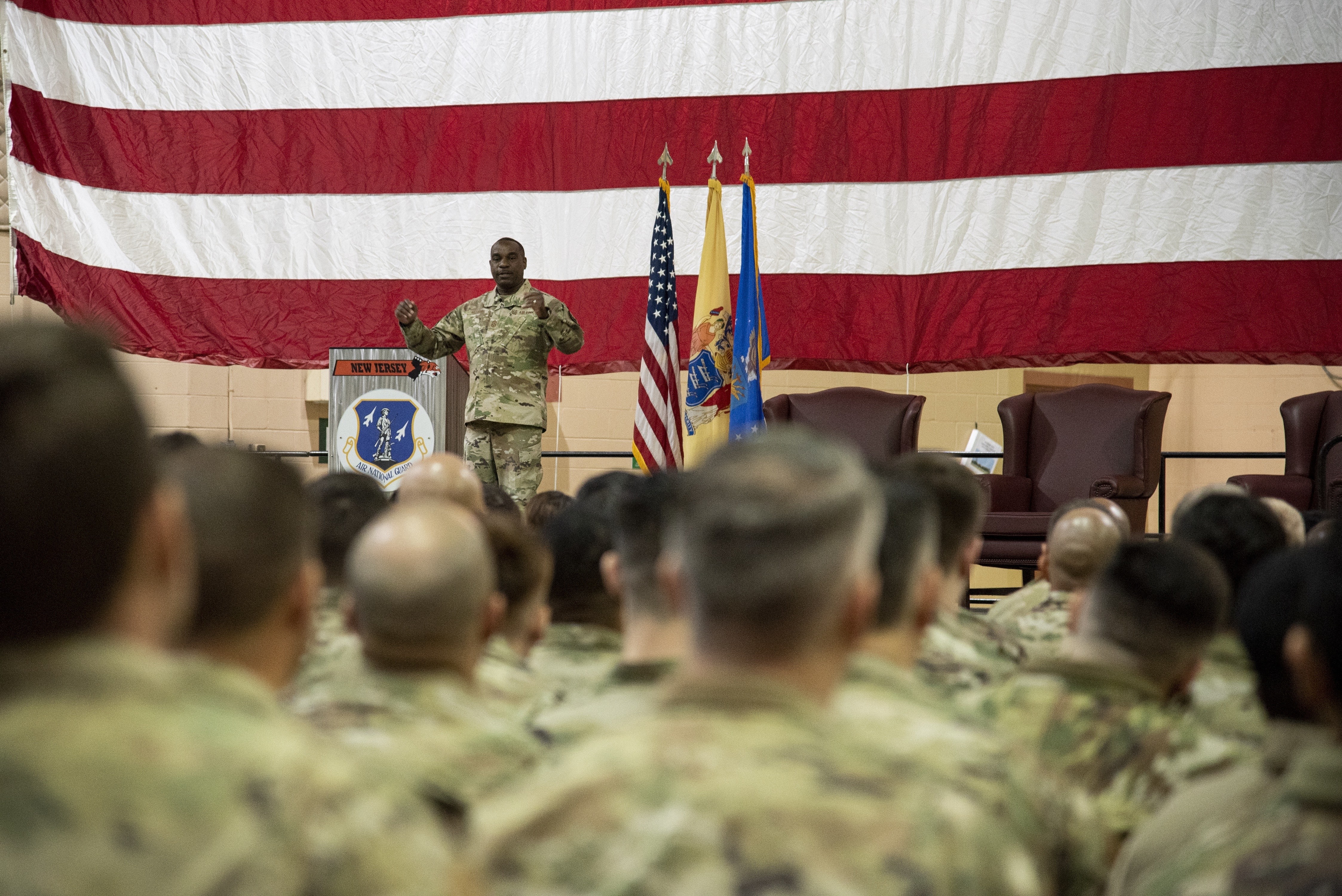 New Jersey Grand Master leads Airmen in PT alternative > 108th Wing >  Display