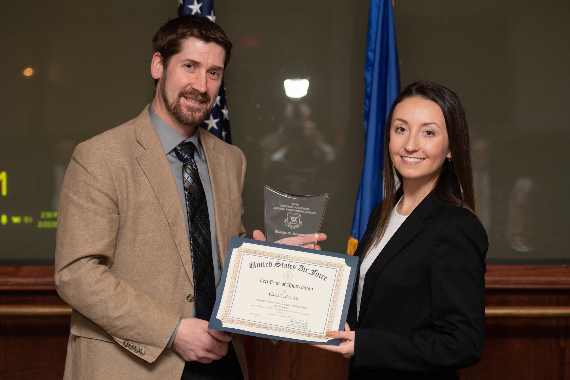 Image of award presentation