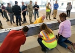 SWTW Aquatics Center beam signing