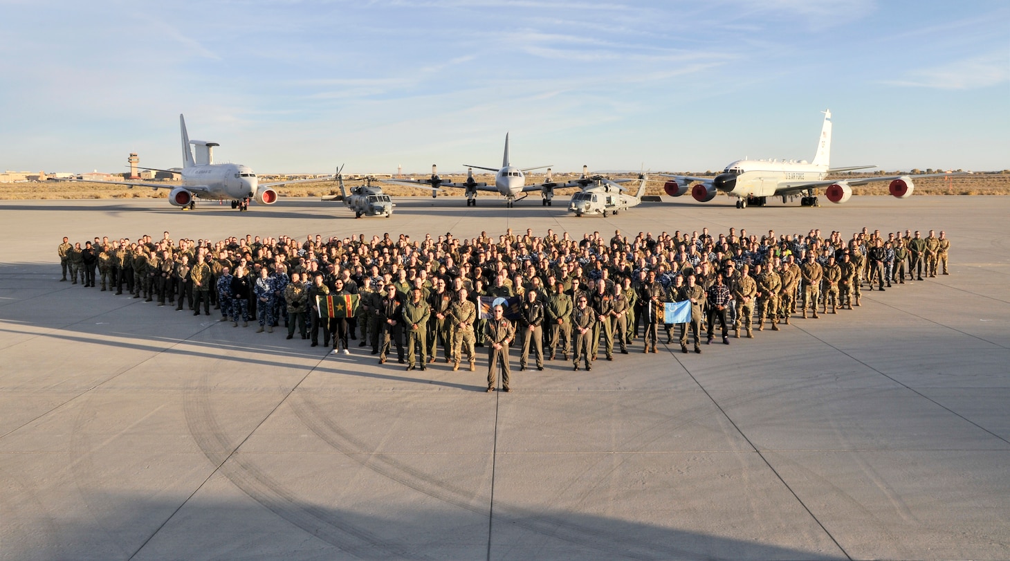 Participants of Exercise Resolute Hunter pose for a photo prior to the conclusion of the exercise on Nov. 17, 2022.