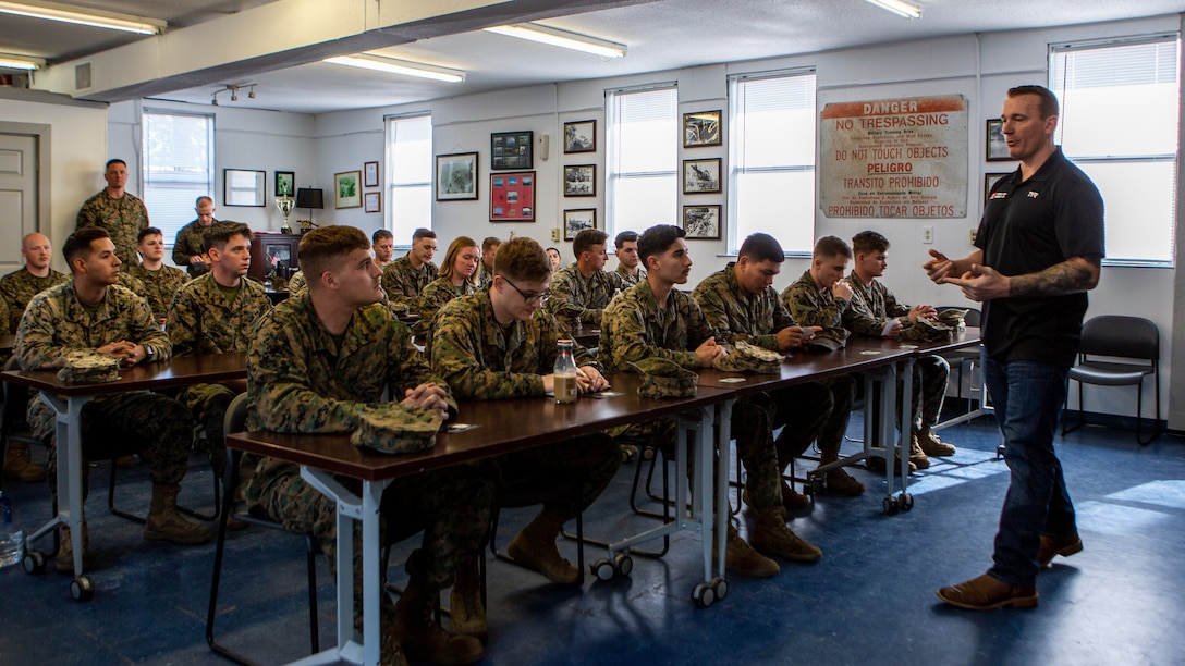 Medal of Honor Recipient Dakota Meyer visits MCB Camp Lejeune