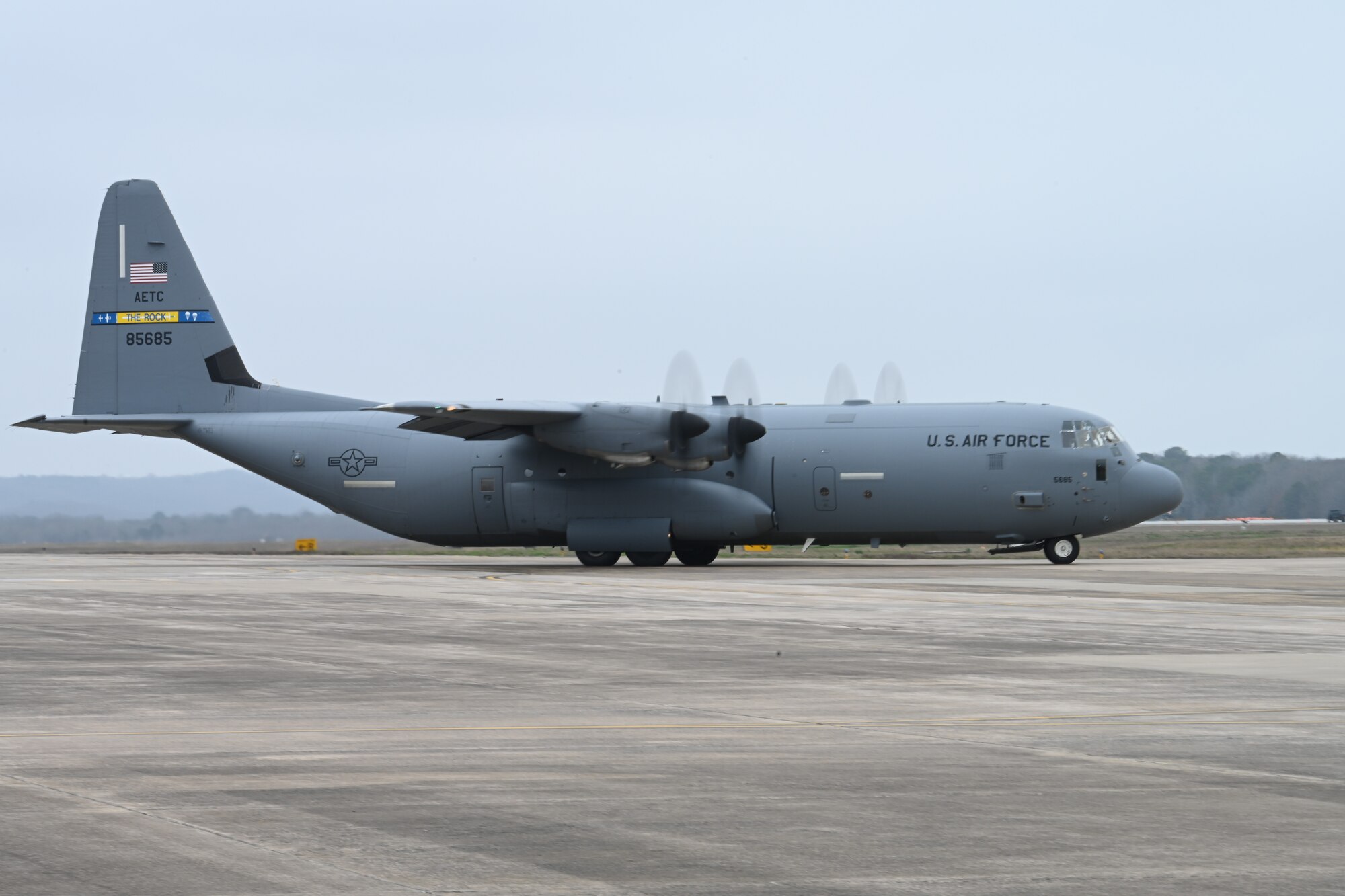 C-130J Super Hercules takes off.