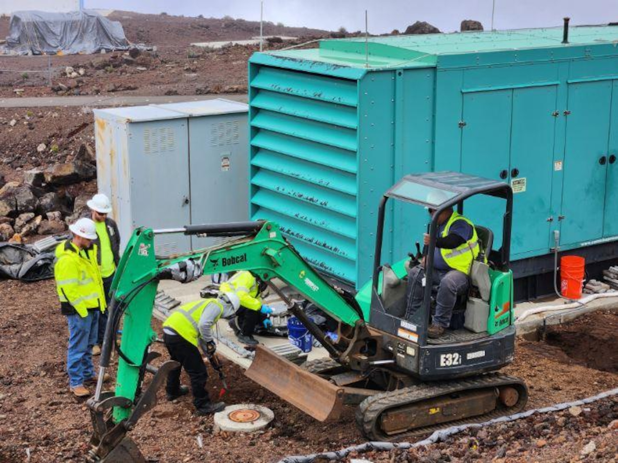 Photo of contractors working a remediation effort in Hawaii.