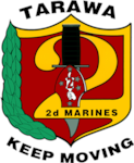 The command seal for 2nd Marine Regiment, 2nd Marine Division, II Marine Expeditionary Force.
