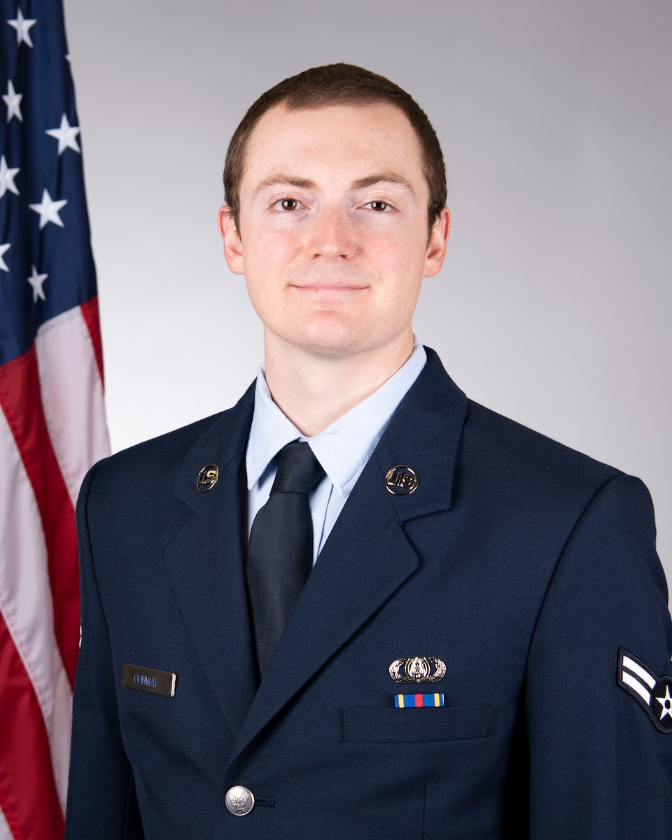 Official Photo, service dress, USAF Bands, A1C Jacob Conway