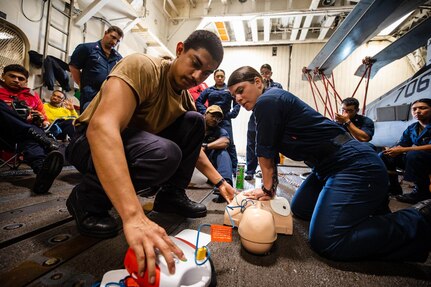 The Nimitz Carrier Strike Group conducts underway operations.