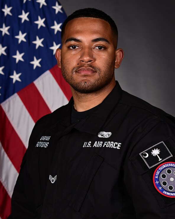 SrA Cameron Bowens, A-10C Thunderbolt II Demonstration Team engines specialist