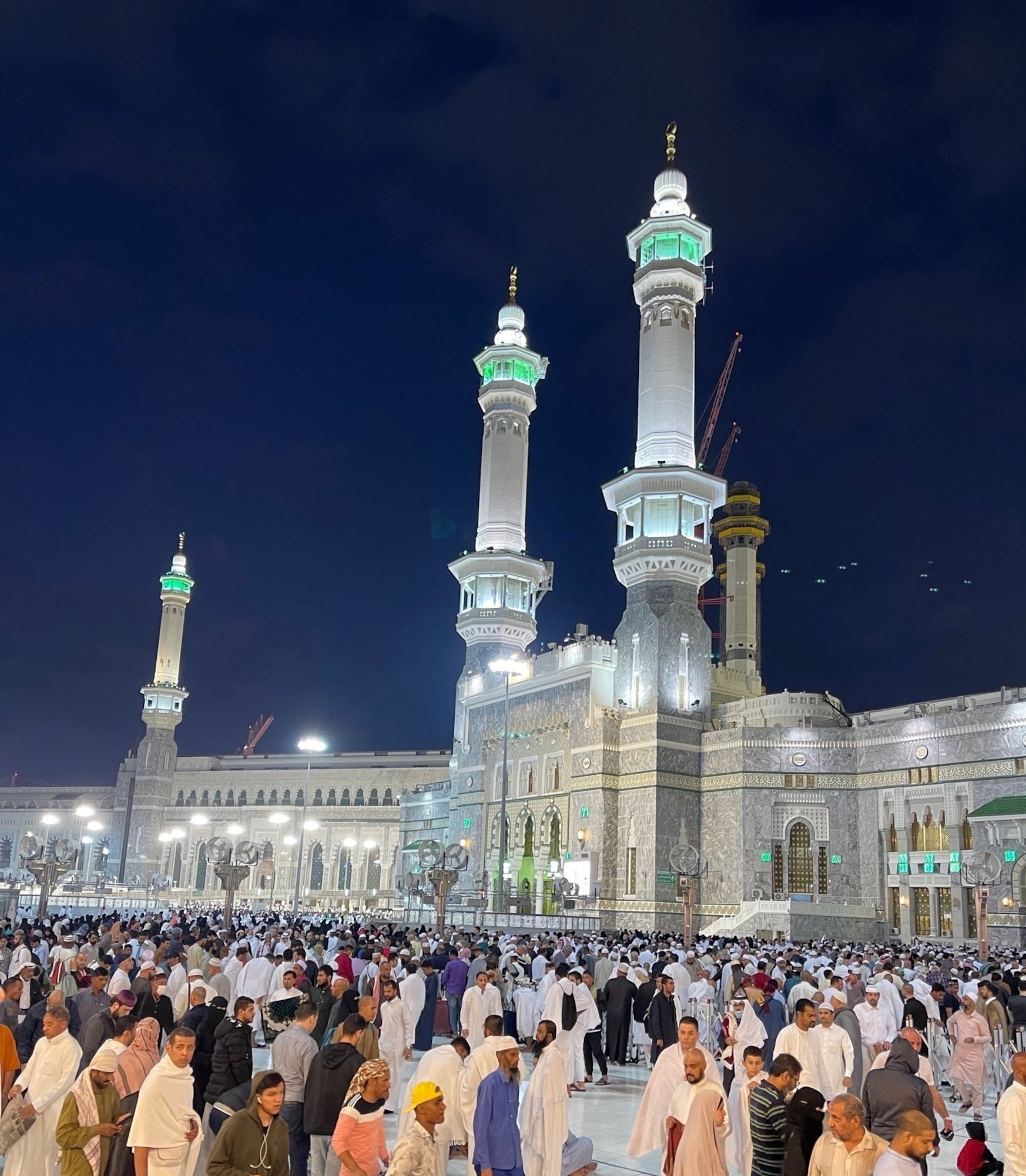 The main entrance of the House of God in Mecca, Saudi Arabia, Jan. 2023. The House of God has the two tallest minarets and is the most sacred site in Islam. One of the five pillars of Islam is to visit Mecca for a pilgrimage at least once in their lives. (Courtesy photo by Rashidaddin Shakirov)