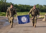 Fifty-seven Soldiers and Airmen assigned to Combined Joint Task Force-Horn of Africa earned the GAFPB July 4-5, 2022, at Camp Simba, Kenya. The badge is a test of physical fitness and shooting proficiency with three levels of the award that can be earned: gold, silver, and bronze. It is a decoration of the Bundeswehr, the Armed Forces of the Federal Republic of Germany. (U.S. Army National Guard photo by Staff Sgt. Jeff Clements)