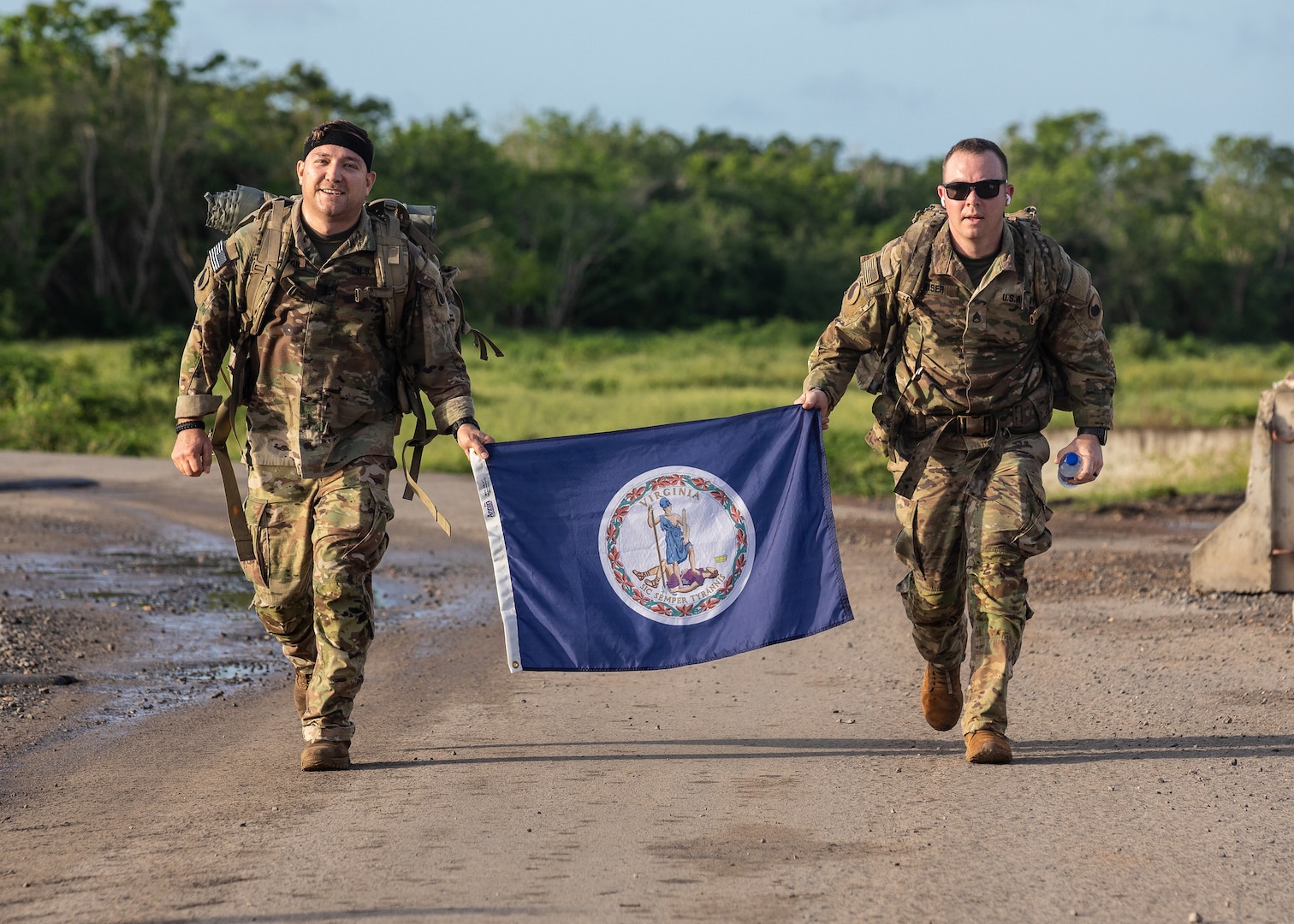 Fifty-seven Soldiers and Airmen assigned to Combined Joint Task Force-Horn of Africa earned the GAFPB July 4-5, 2022, at Camp Simba, Kenya. The badge is a test of physical fitness and shooting proficiency with three levels of the award that can be earned: gold, silver, and bronze. It is a decoration of the Bundeswehr, the Armed Forces of the Federal Republic of Germany. (U.S. Army National Guard photo by Staff Sgt. Jeff Clements)