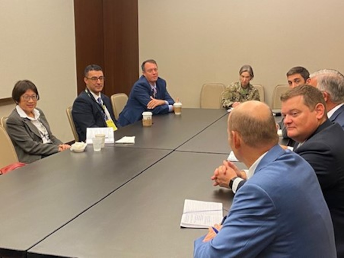 Small Business Round Table with Ms. Heidi Shyu at AUSA 2022, Washington, DC

Pictured: Ms. Heidi Shyu (Under Secretary of Defense for Research and Engineering (OUSD(R&E)))