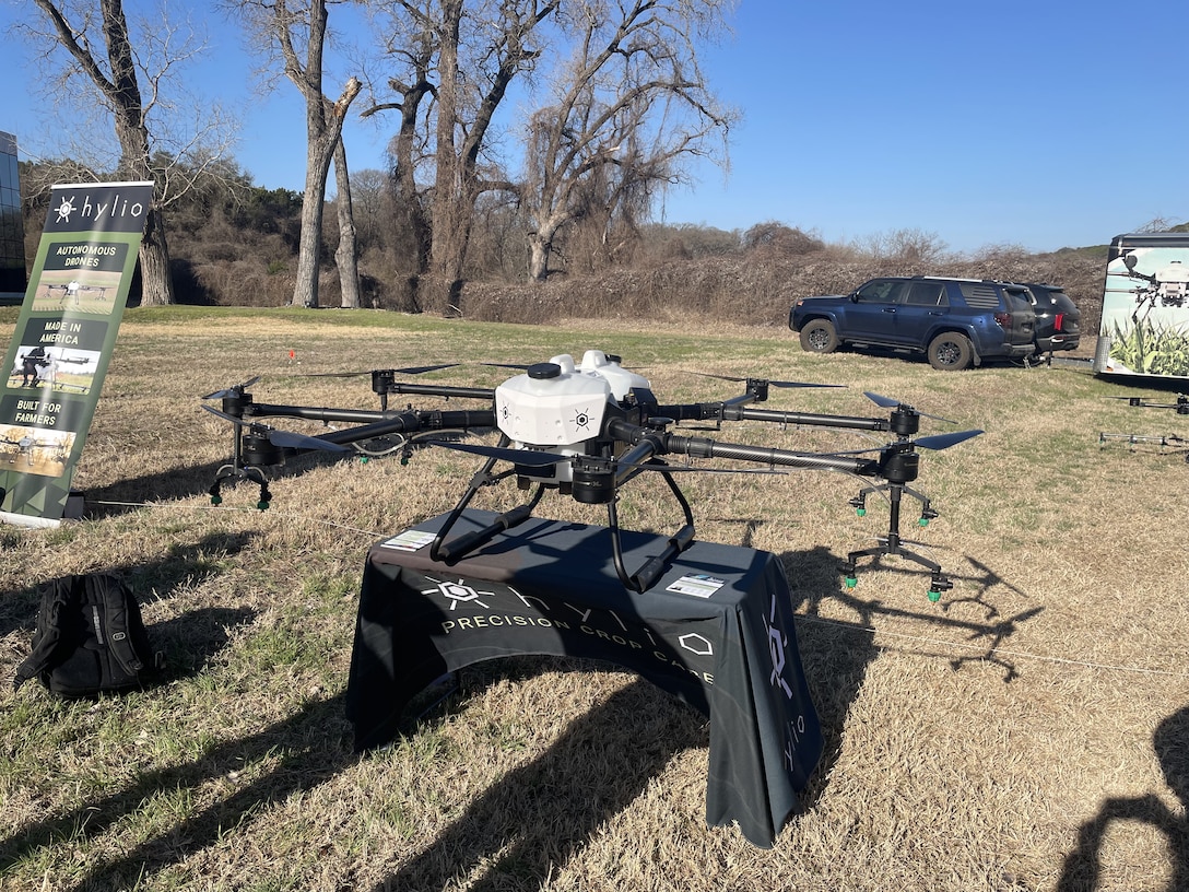 Hylio Crop Spraying Drone at SXSW 2022, Austin, Texas