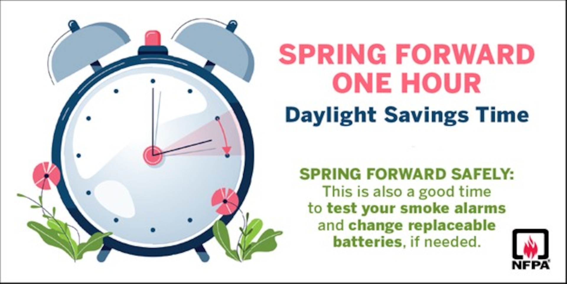 Spring forward March 12: Change your clocks, batteries
