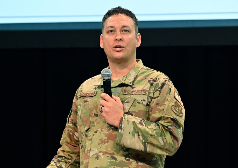 Air Force Spark Tank participants gathered March 8, 2023.