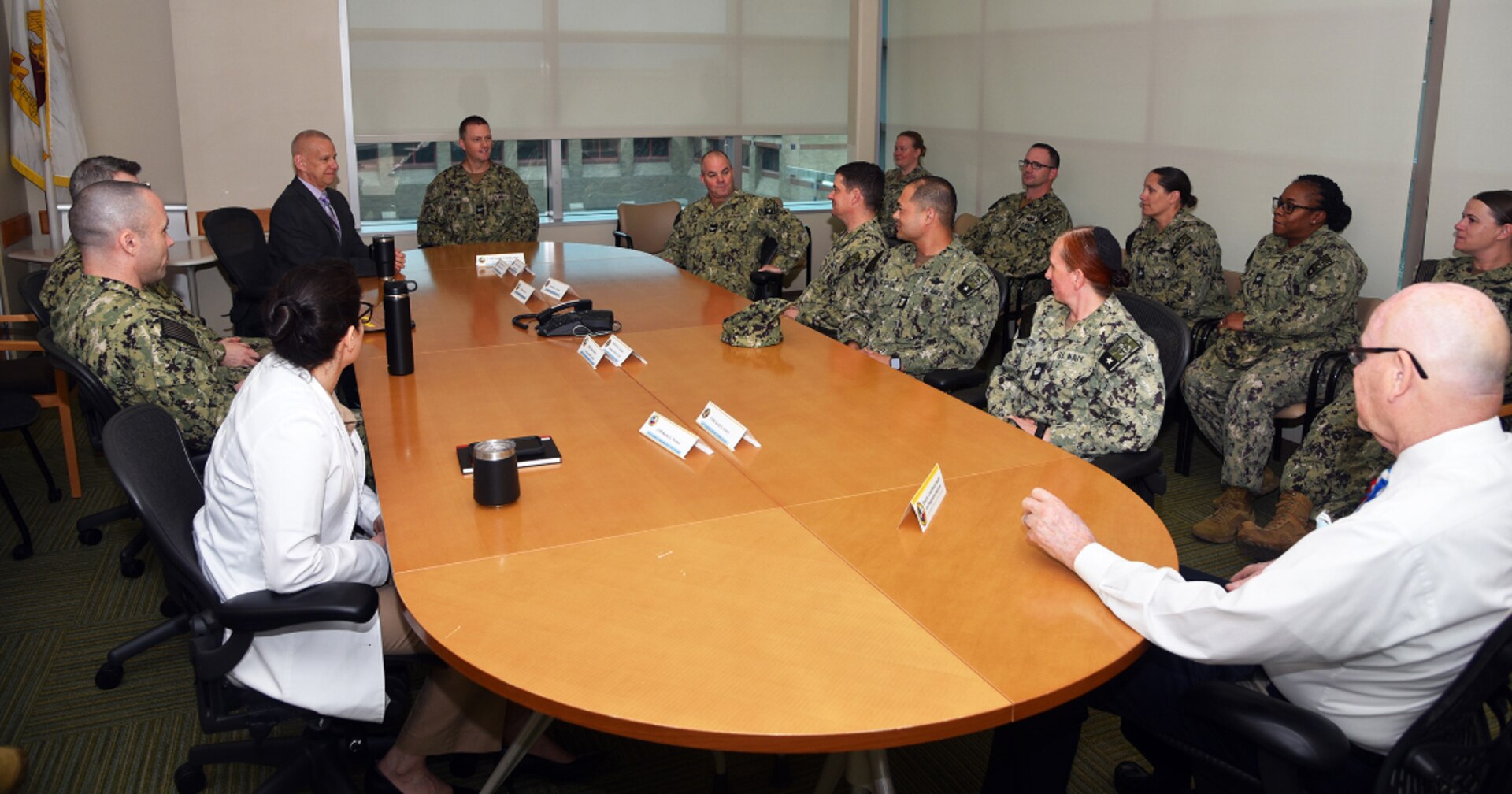 Naval Medical Research Unit San Antonio, and his staff hosted a visit from Navy Medicine Training Support Center