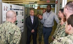 Naval Medical Research Unit San Antonio, and his staff hosted a visit from Navy Medicine Training Support Center