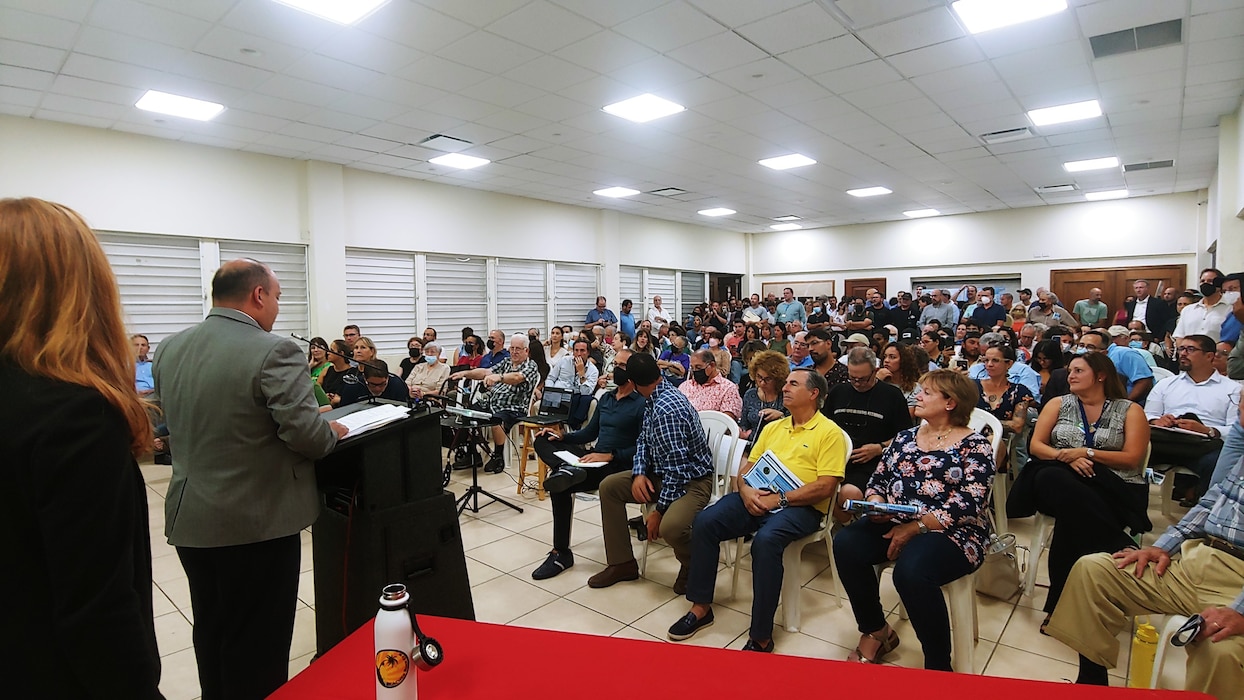 The U.S. Army Corps of Engineers, Jacksonville District, hosted a Public Open House with the Department of Natural and Environmental Resources in San Juan on Sept. 14, 2022 at Union Church. The purpose of the Open House was to share the latest study status updates since release of the Draft Report in November 2020.
