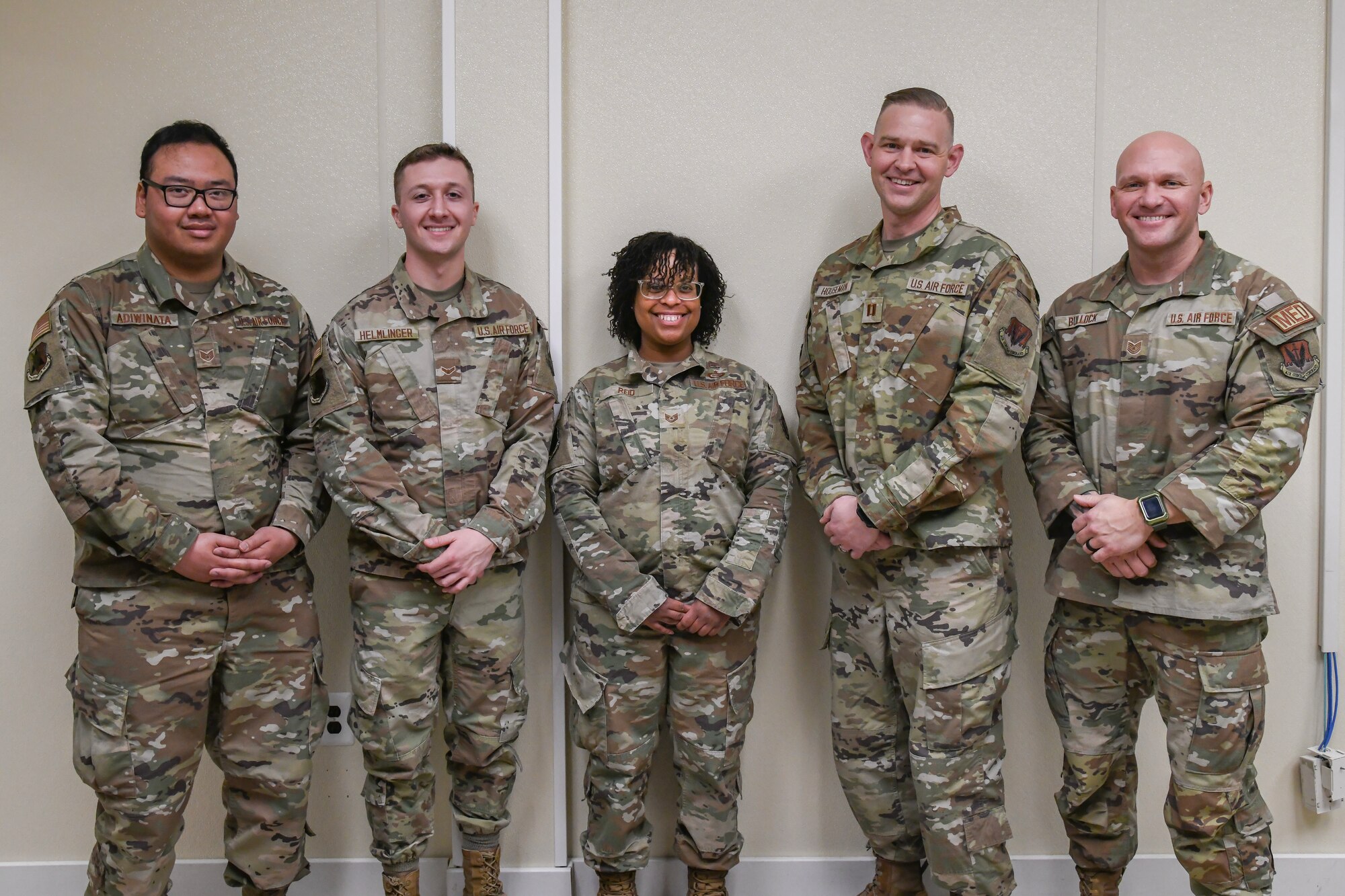 A group photo of Airmen of the 177th Medical Group Mental Health and Wellness Center.