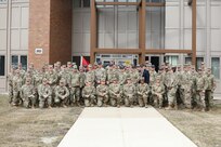 Battalion Command Teams and 85th U.S. Army Reserve Support Command staff pause for a group photo during the 85th USARSC’s Battalion Command Teams Training training event held at the their headquarters, March 3-5, 2023.