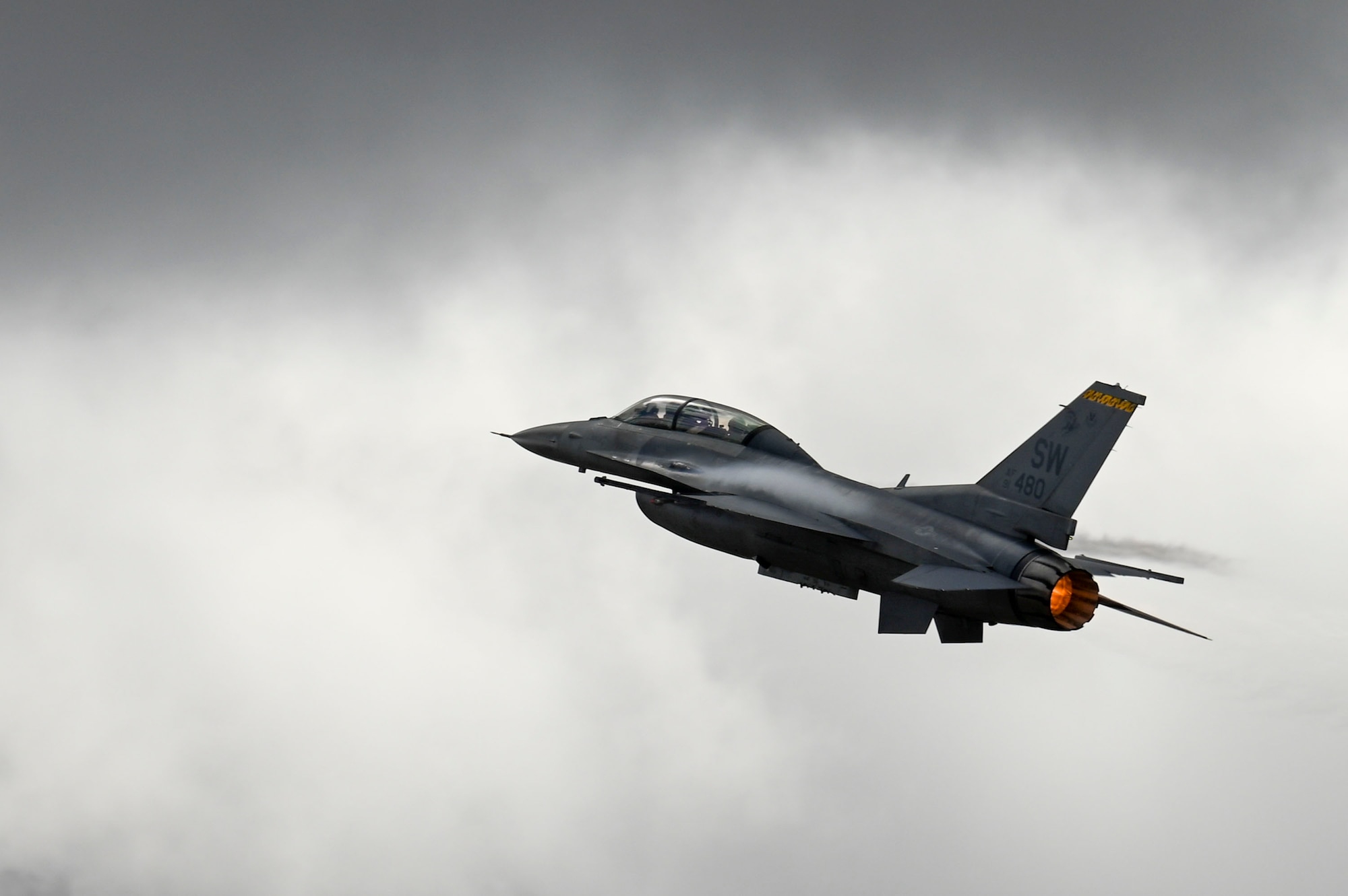 A photo of an aircraft flying.