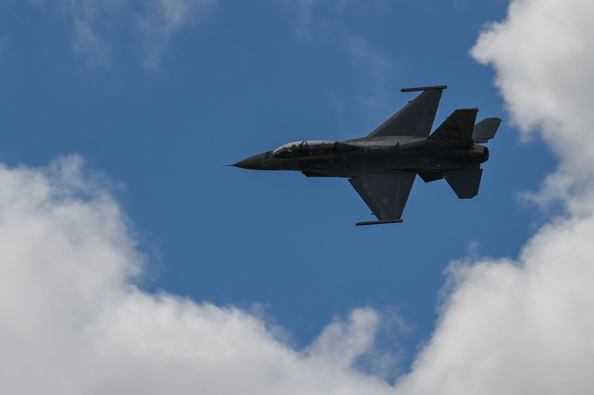 A photo of an aircraft flying.