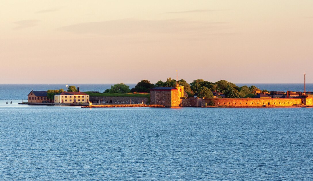 Kungsholms Fort on the island in the Baltic Sea