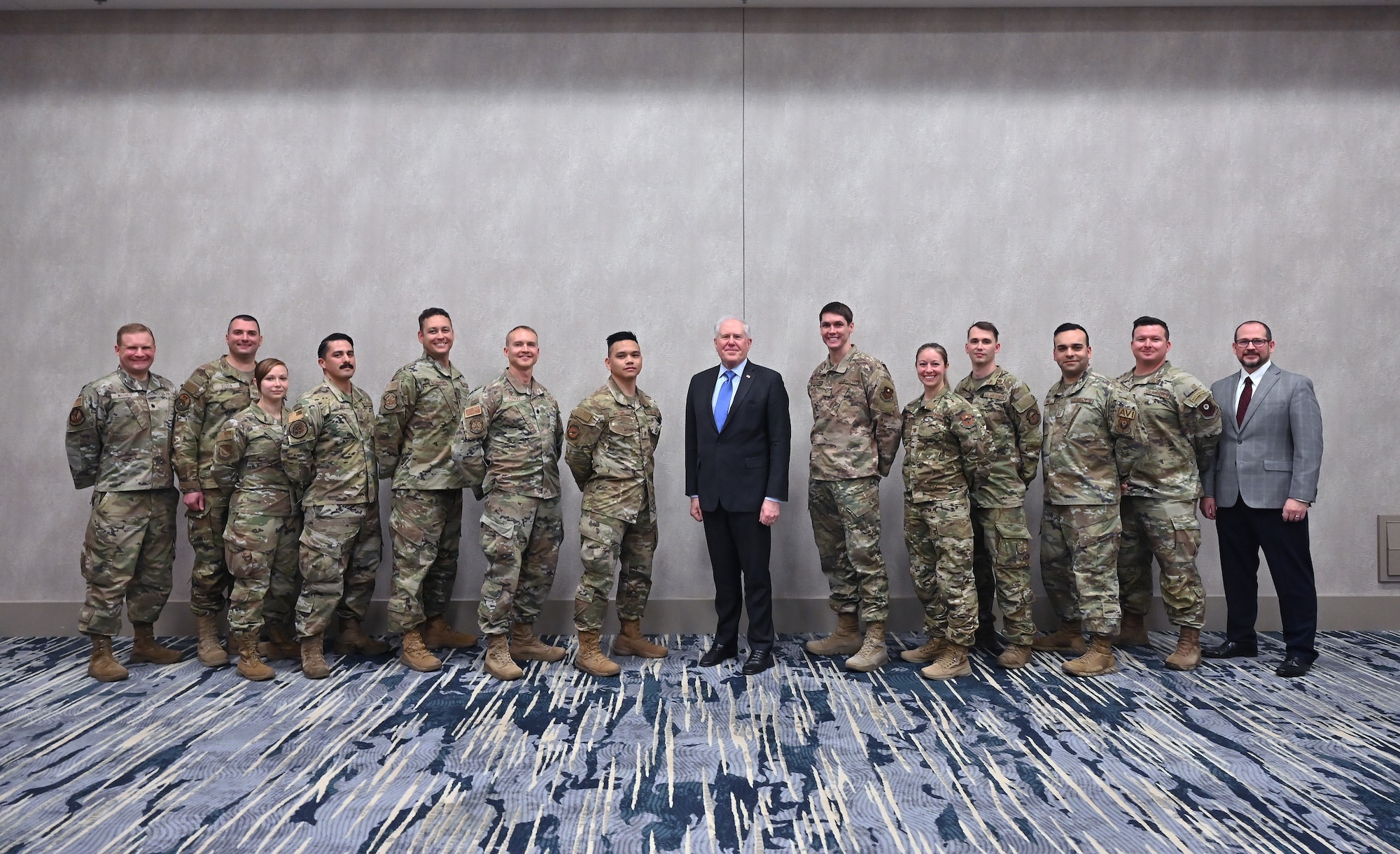 Air Force Spark Tank participants gathered March 8, 2023.