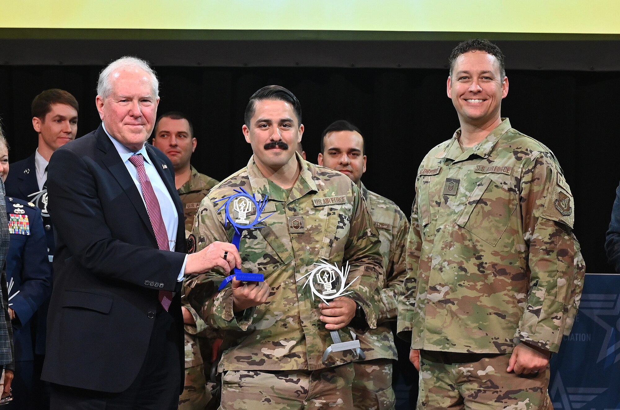 Air Force Spark Tank participants gathered March 8, 2023.