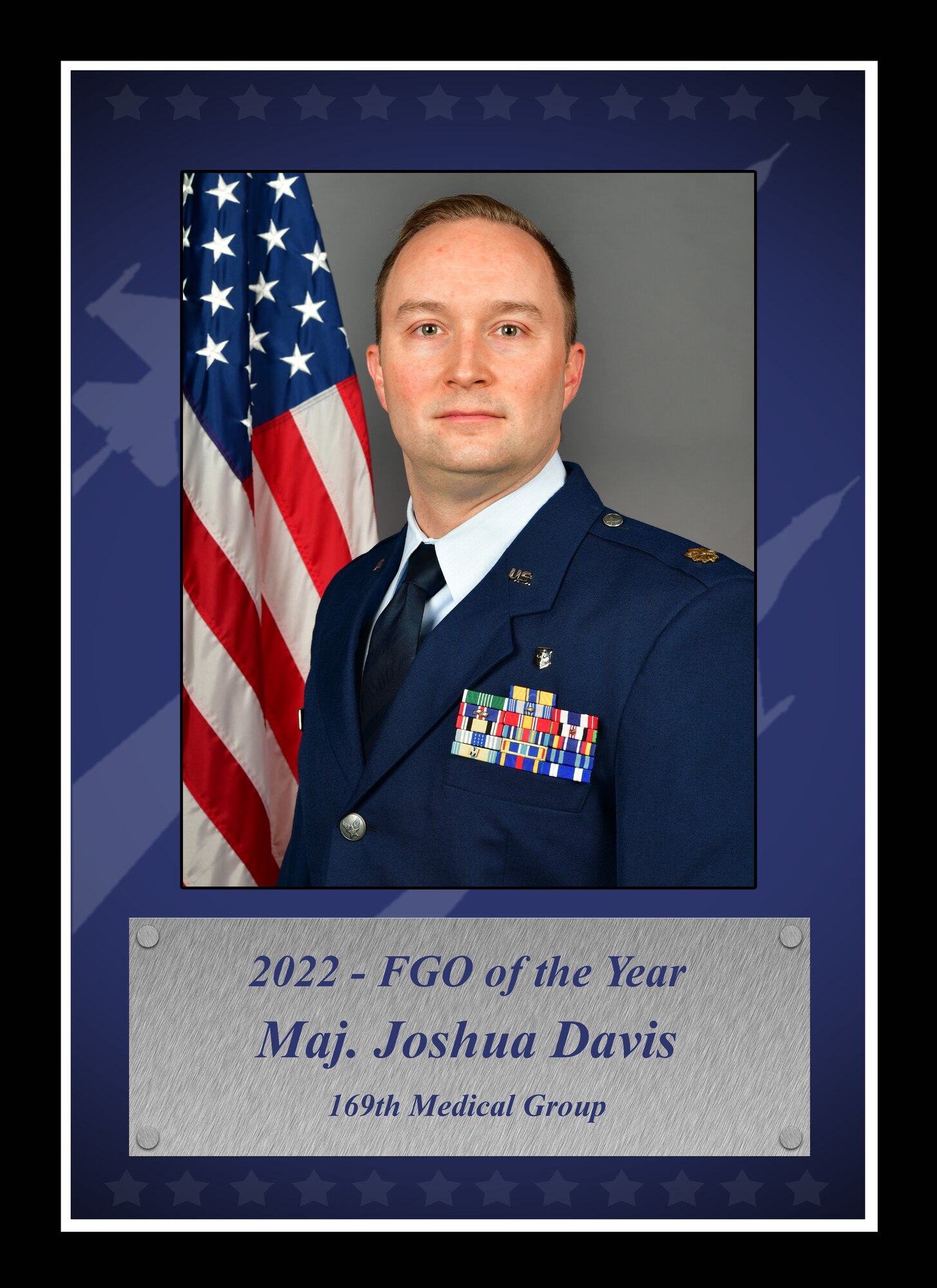 Maj. Joshua Davis, 169th MDG - 2022 SCANG FGO of the Year