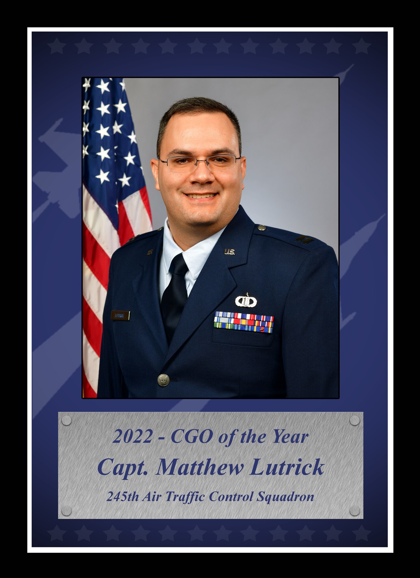 Capt. Matthew Lutrick, 245th ATCS - 2022 SCANG Company Grade Officer of the Year