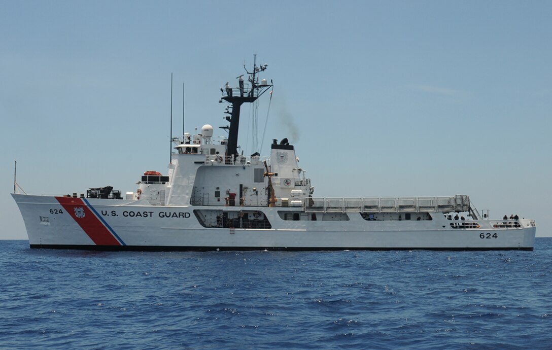 The Coast Guard Cutter Dauntless transits the Caribbean Sean, June 21, 2010