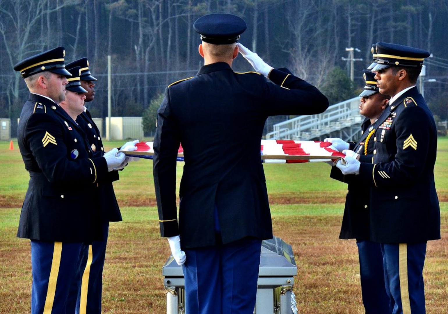 Va. Guard hosts military funeral honors training at Camp Pendleton
