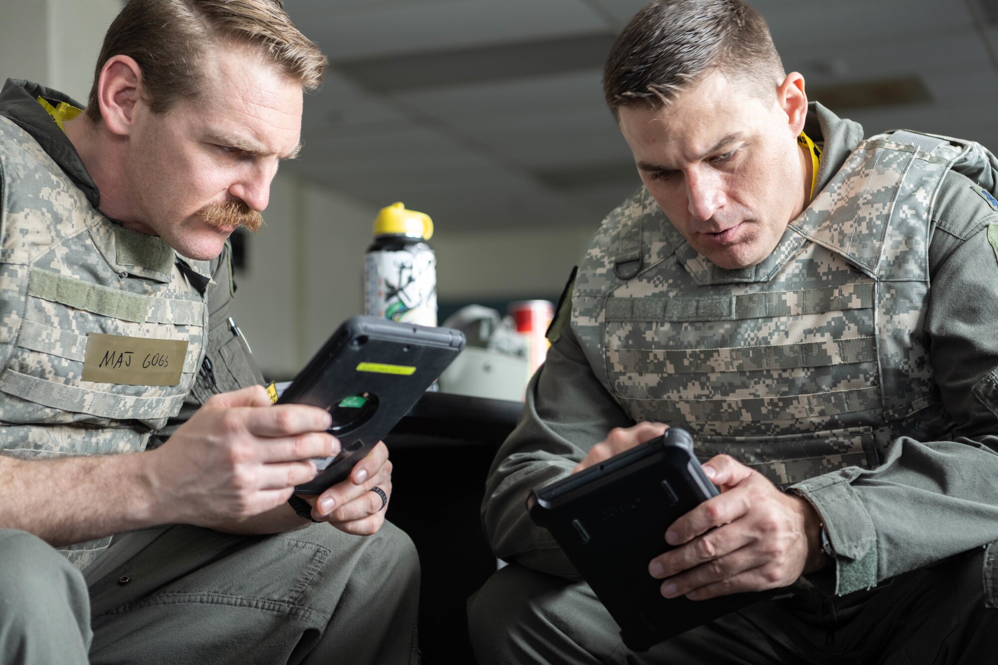 a photo of pilots preparing to fly