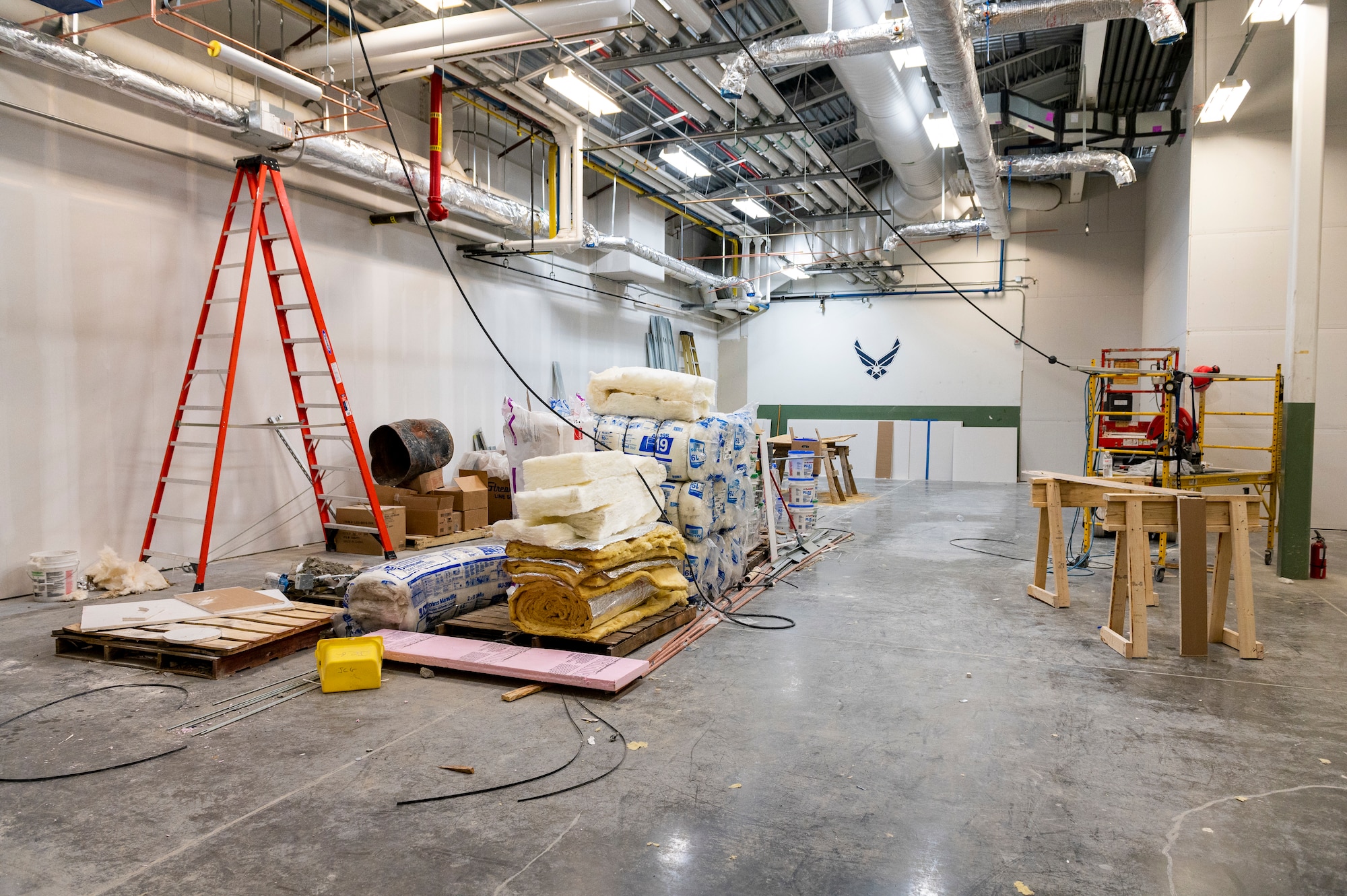 Renovations to 167th Maintenance Group facilities are underway to consolidate maintenance functions on the first floor and relocate the 167th Operations Group to the second story of the building, to right-size the Martinsburg, West Virginia, air base.