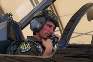 Col Geoffrey Church, 9th Reconnaissance Wing Commander, takes his first flight as the commander on Aug. 4, 2022 at Beale Air Force Base, Calif.