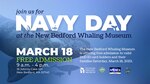 New Bedford Whaling Museum’s Navy Day, hosted with the Naval Undersea Warfare Center Division Newport, will be held Saturday, March 18, 2023, from 9 a.m. to 4 p.m. Navy Day, offers a full schedule of fun and educational opportunities for the public to experience the Navy’s role in environmental preservation, marine mammal protection and underwater research, as well as the museum’s extensive historical collection. For more information, visit https://www.whalingmuseum.org/.